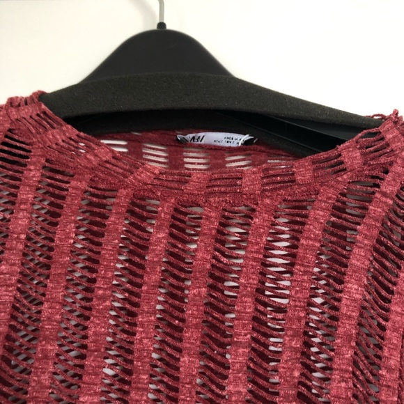 NWT- ZARA- Open work shirt - Picture 6 of 8